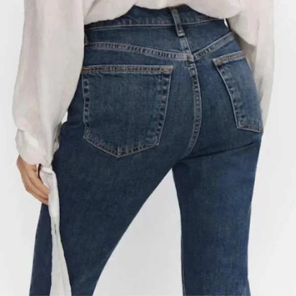 Mango MNG Slim Copped Dark Blue‎ Jeans NWT Plus 16 - Picture 9 of 12